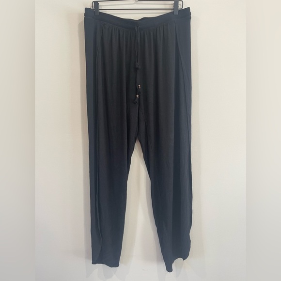 Robin Piccone•Side Split Beach Cover Up Pant•Black•Size Large - Picture 2 of 9